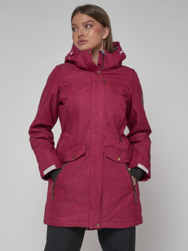 Parka MTFORCE women's hooded crimson 19002M